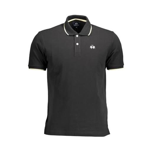 La Martina polo uomo cotone nero, nero, xl