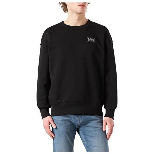 G-STAR RAW men's unisex core oversized sweater, nero (dk black d21139-c235-6484), m