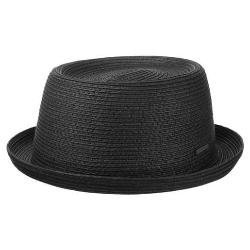 Stetson dawson pork pie uomo cappello da spiaggia cartapaglia intrecciata protezione uv 40 primavera estate