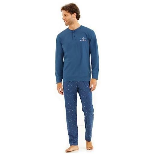 Il granchio pigiama uomo cotone lungo - pigiama uomo cotone leggero - pigiama uomo estivo lungo - pigiama uomo cotone (l, 1068 avio)