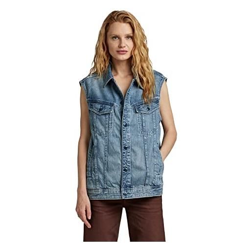 G-STAR RAW women's oversized denim vest, blu (sun faded air force blue d22581-b988-c947), xxl