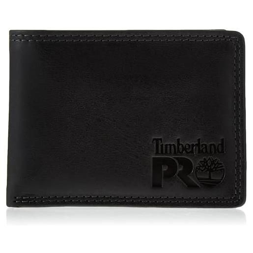 Timberland PRO portafoglio in pelle rfid con porta carte rimovibile, marrone scuro/pullman, taglia unica uomo