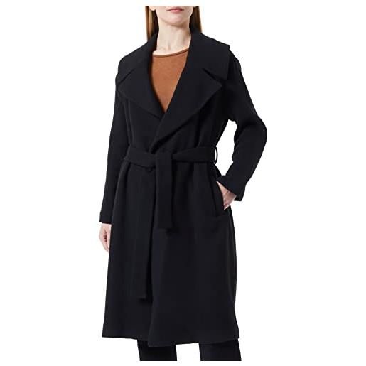 Sisley coat 2rkjln01p trench, black 100, 46 donna