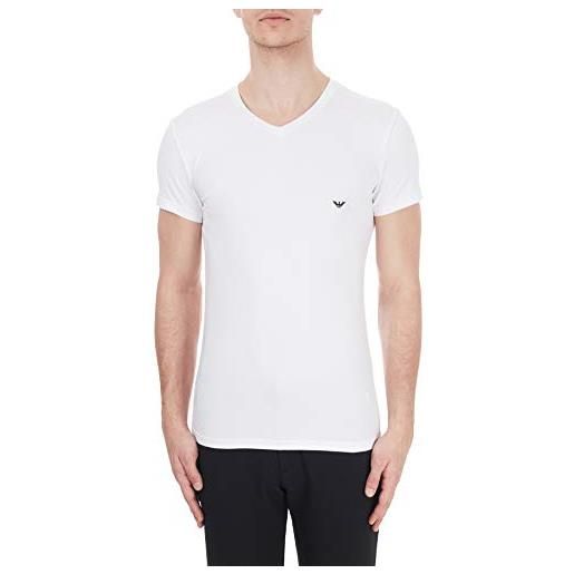 Emporio Armani crew neck t-shirt on-site edition, maglietta uomo, bianco, s