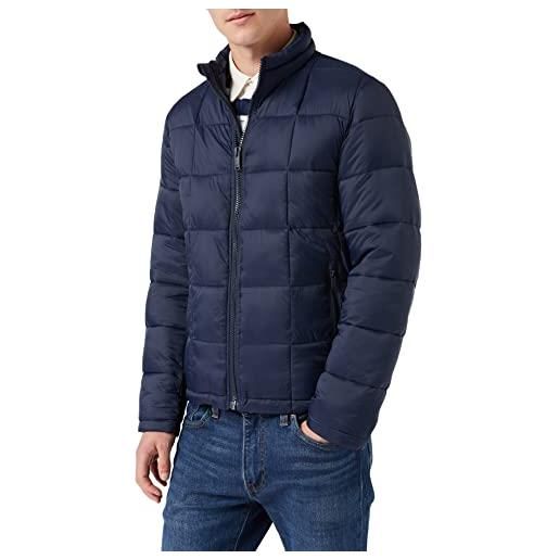 Dockers nylon lightweight quilted jacket, giacca, uomo, navy blazer, l