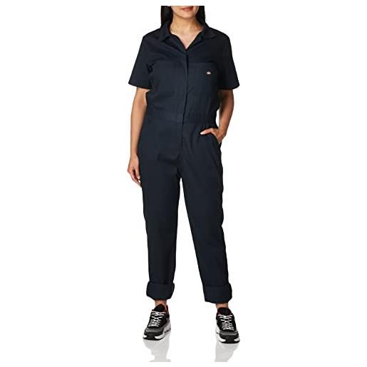 Dickies donna, tuta ss flex, nero scuro, m