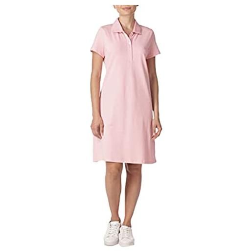 Nautica easy classic-polo in cotone elasticizzato a maniche corte vestito casual, colore: nero, s donna