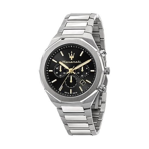 Maserati stile orologio uomo, cronografo, analogico - 45mm