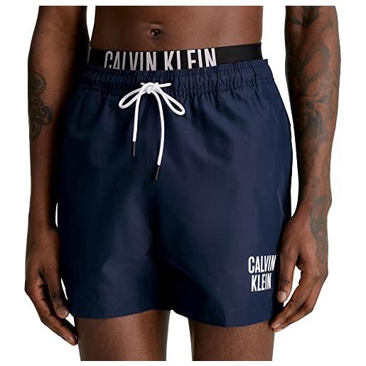 Calvin Klein medium double wb, pantaloncini, uomo, dynamic blue, m