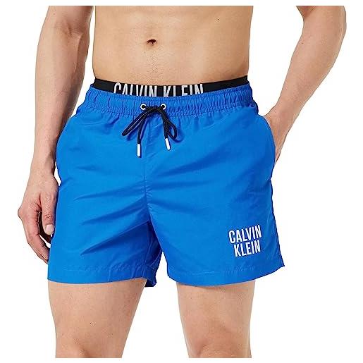 Calvin Klein medium double wb, pantaloncini, uomo, dynamic blue, m