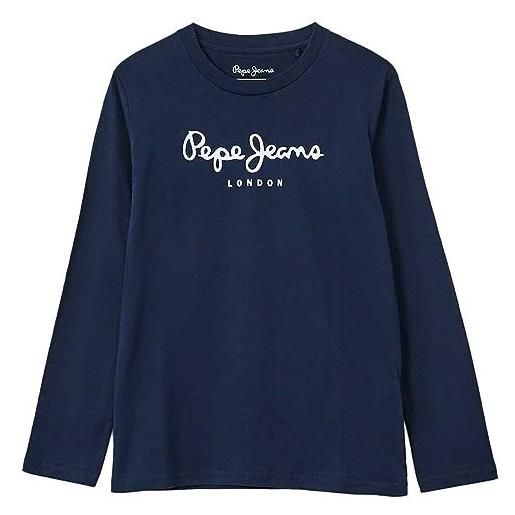 Pepe Jeans new herman n, t-shirt bambini e ragazzi, bianco (white), 8 anni