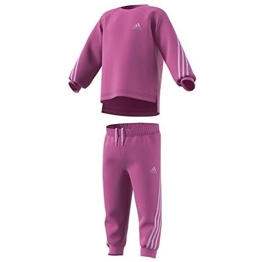 adidas i fi 3s jog ft tuta, selipu/lilgoz, 2 años unisex-bimbi