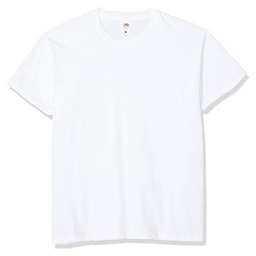 Fruit of the Loom original tee, 3 pack t-shirt, bianco (white 30), xx-large (taglia produttore: 2xl) (pacco da 3) uomo