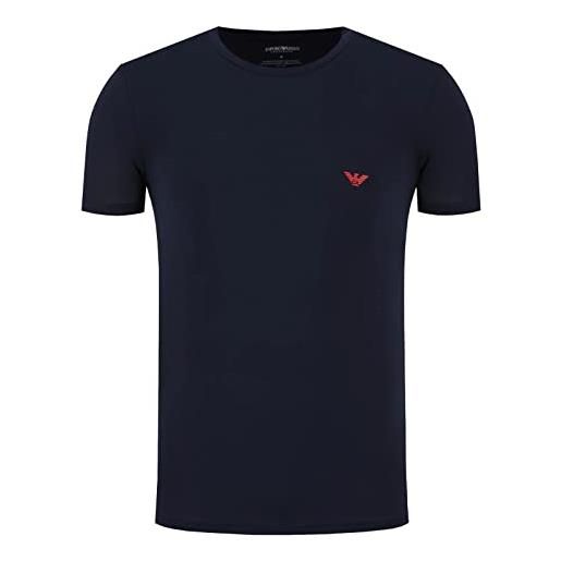 Emporio Armani t-shirt soft modal, t-shirt uomo, nero, s