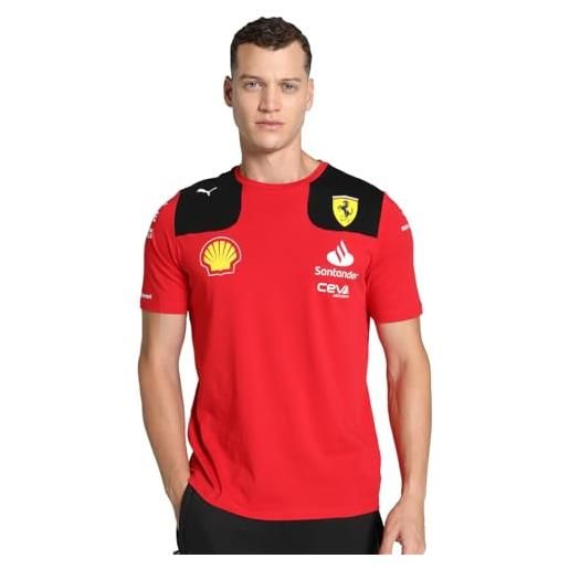 PUMA scuderia ferrari - maglietta 2023 della squadra - rosso - uomo - taglia: xxl