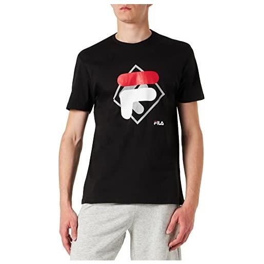 Fila logo grafico summerfield t-shirt, nero, xxl uomo