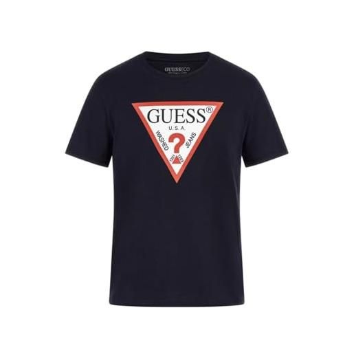 GUESS t-shirt uomo guess logo triangolo white es24gu22 m2yi71i3z14 xs