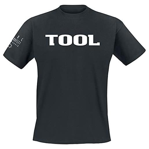 Tool classic logo uomo t-shirt nero s 100% cotone regular