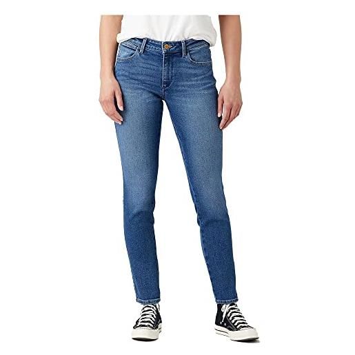 Wrangler skinny jeans, blu (good life), 28w / 30l donna