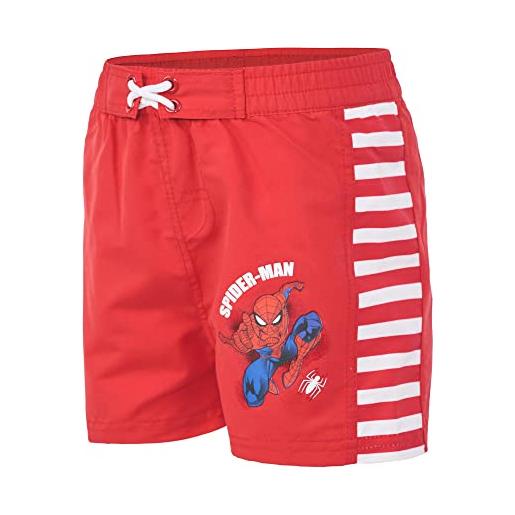 Cerdà costume mare spiderman modello boxer da 3 a 8 anni (6 anni, rosso)