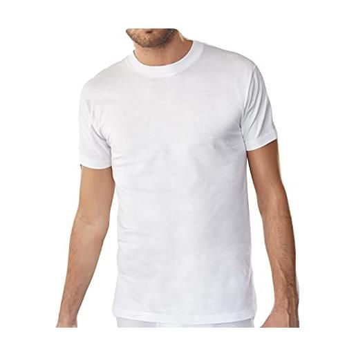 NOTTINGHAM 6 pezzi t shirt girocollo mezza manica uomo cotone jersey bianco art. 6101 (7/xxl)