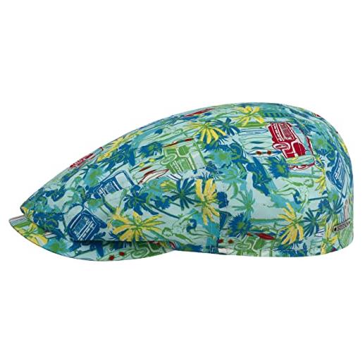 Stetson coppola kent beach vibes donna/uomo - cotton cap cappello piatto con visiera primavera/estate - l (58-59 cm) blu