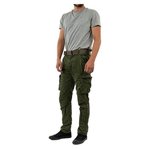 Schott trranger70, pantaloni, uomo, grigio (grey), 33w