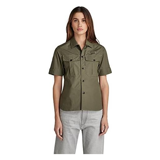 G-STAR RAW women's officer shirt , multicolore (iceberg green figures 32 d21886-c317-d009), s