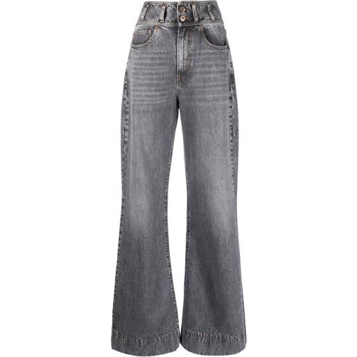 3x1 jeans svasati a vita alta - grigio