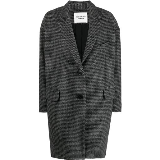 MARANT ÉTOILE cappotto monopetto midi - grigio