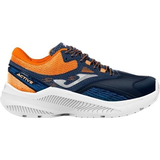 Joma scarpe running active jr - blu/arancio