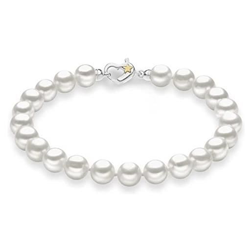 Comete bracciale donna gioielli perle argento classico cod. Brq 313