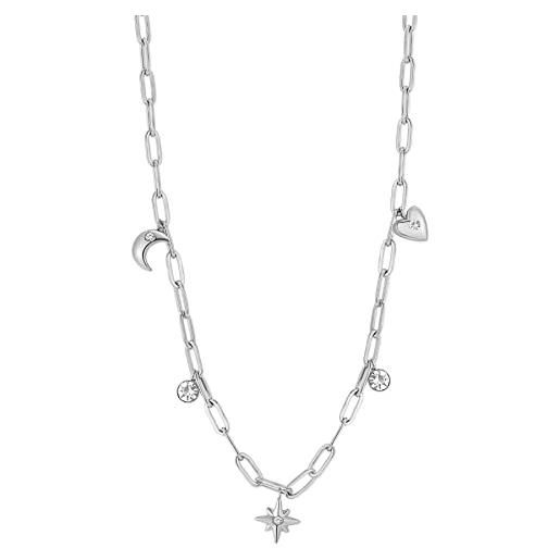 Brosway collana donna con simbolo cuore/luna | collezione chant - bah43