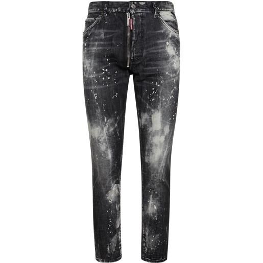 DSQUARED2 jeans relaxed fit in denim di cotone
