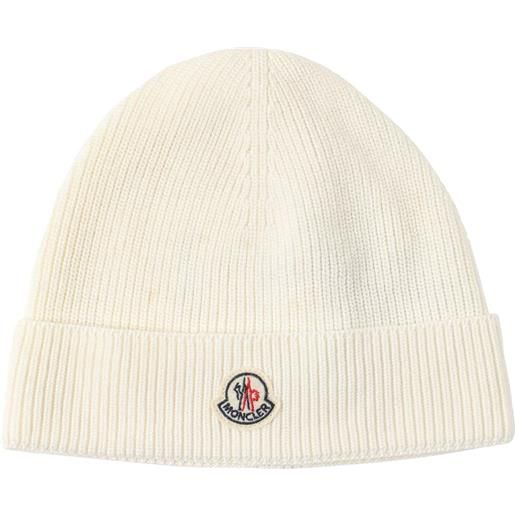 MONCLER cappello beanie in lana extra-fine