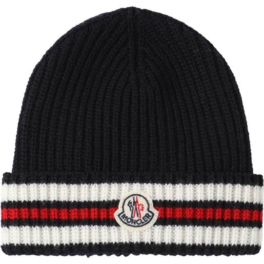 MONCLER cappello beanie in lana extra fine