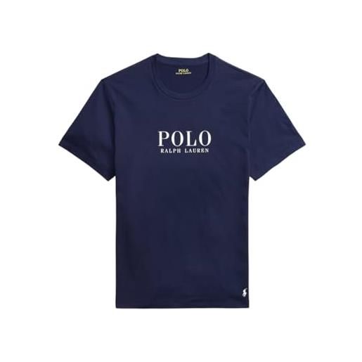 Ralph Lauren t-shirt uomo blu t-shirt casual con stampa logo xl