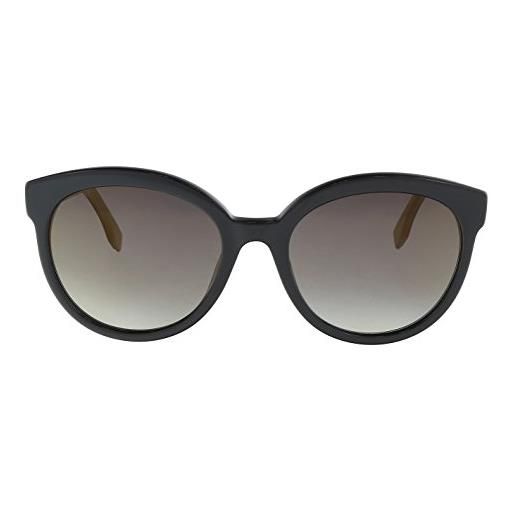 Fendi ff 0268/s fq 807 56 occhiali da sole, nero (black/gy grey), donna