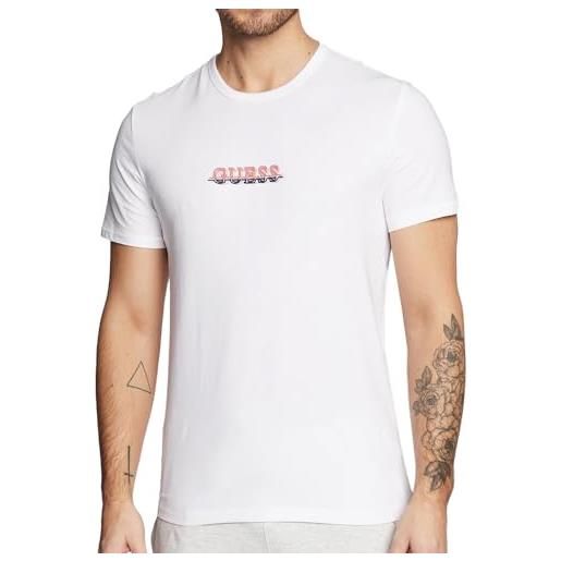 Guess t-shirt uomo maglia cotone jersey stretch logo frontale basic m3ri11j1314 taglia m colore principale corallo