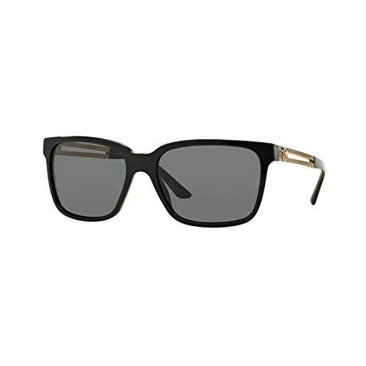 Versace 0ve4307 gb1/87 58 occhiali da sole, nero (black/grey), 58.0 uomo