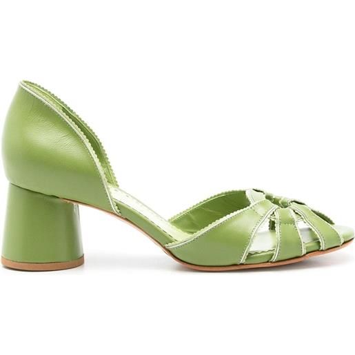 Sarah Chofakian sandali con cinturini - verde