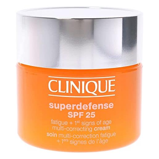 Clinique superdefense spf 25 crema viso antietà + anti-fatica tipo pelle 1/2, 50 ml