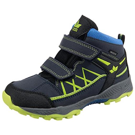 Lico griffin high v, scarpe da trail running, blu marino limone, 26 eu