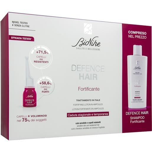 Bionike defence hair bipack ridensificante shampoo 200 ml + 21 fiale