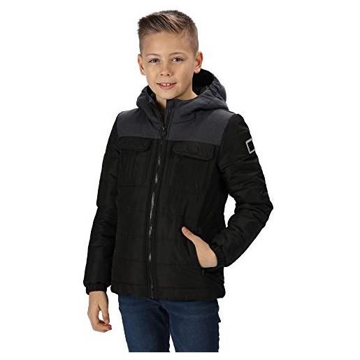 Regatta 'pasco' - giacca termica riflettente trapuntata per bambini, bambino, rkn086 41cc03, dark khaki, 3-4