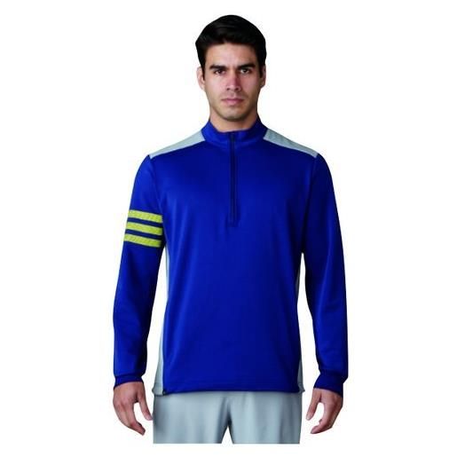 adidas competition maglione con zip da golf, uomo, uomo, competition, blu, xs