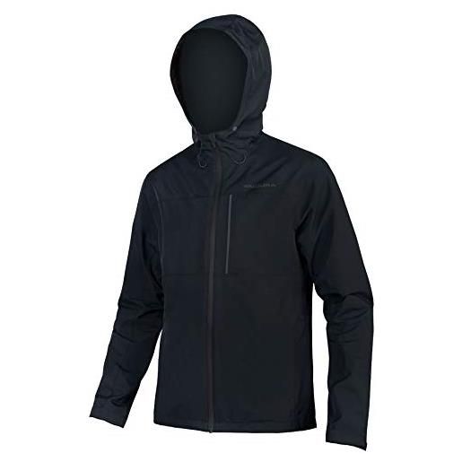 Endura hummvee - giacca da ciclismo impermeabile con cappuccio, taglia l, colore: nero