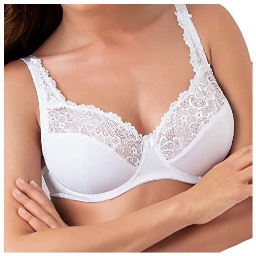 Cotonella 2 pezzi reggiseno l'altra cd055 con inserti in pizzo con ferretto - coppa c, bianco 4