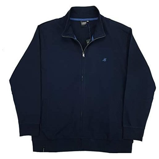 U.S. Grand Polo Equipment & Apparel felpa felpe con cerniera tasche zip cardigan leggera cotone uomo taglie forti (4xl - blu)