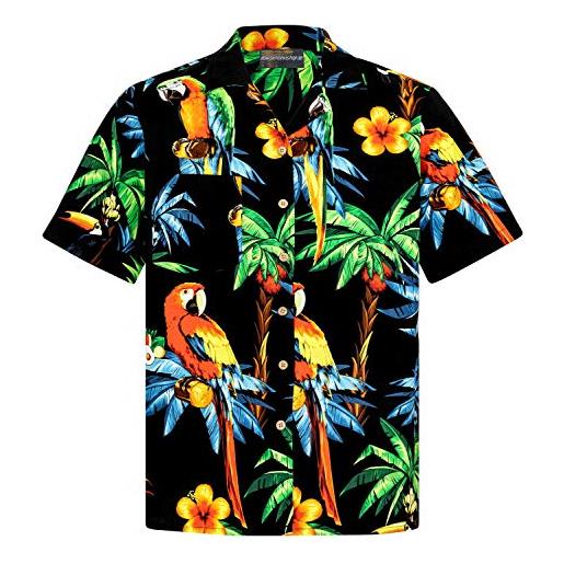 Hawaiihemdshop camicia hawaiana | uomo | vintage | 100% cotone | taglia s - 8xl | versioni diverse | manica corta | animali | pappagalli | tartarughe | aloha | hawaii | hawaiiana